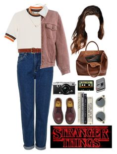 "nancy wheeler" by melancholiah ❤ liked on Polyvore featuring Monki, Topshop, C'N'C, Moschino, Dr. Martens, Illesteva, INDIE HAIR, CASSETTE, Olympus and Monserat De Lucca More Indie Hairstyles, Singapore Outfit, Stranger Things Outfit, Nancy Wheeler, Indie Hair, Sport Chic, Indie Outfits, Hair Beads, Look Vintage