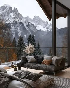 Dolomite Mountains Breathtaking Scenic Views Mountain Homes Interiors, Romantic Snow, Modern Ski Chalet, Mountain Home Decor, Real Estate Luxury, Landscape Images, Travel Agencies, Modern Mountain