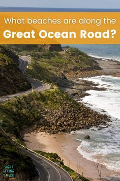 Great Ocean Road with a beach next to the road Beautiful Beaches