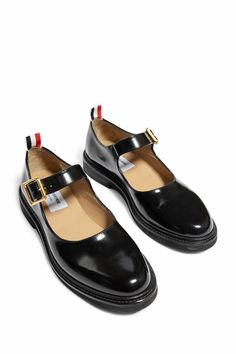 THOM BROWNE MAN BLACK LOAFERS & FLATS – Antonioli.eu Modern Black Mary Janes For Work, Classic Black Patent Leather Mary Janes, Black Patent Leather Mary Janes With Leather Sole, Luxury Black Loafers With Buckle Closure, Black Leather Mary Janes For Business, Classic Patent Leather Mary Janes With Leather Sole, Black Buckle Closure Mary Janes For Business, Black Mary Janes With Leather Sole For Business, Black Mary Janes With Rubber Sole For Formal Wear