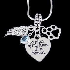 a piece of my heart is in heaven necklace