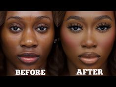 HOW TO: FAKE A NOSE JOB WITH CONTOURING - YouTube How To Make Nose Smaller With Makeup, How To Contour Your Nose For Dark Skin, Nose Contour On Big Nose, Contour Black Nose, Eyebrows For Big Nose, Wide Nose Makeup Looks, How To Make Big Nose Smaller, Make Nose Smaller Contours, How To Couture Nose