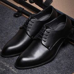 Men's Formal Business Shoes - Black Leather Black Formal Shoes For Men, Business Shoes Men, Business Shoe, Black Formal Shoes, Mens Business Shoes, Business Shoes, Leather Oxford Shoes, Formal Shoes For Men, Mens Formal