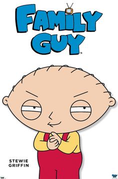 the cartoon character family guy is standing with his hands folded in front of his face