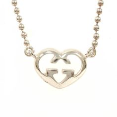 Gucci G Heart Motif Necklace Silver Bags Gucci, Heart Motif, Gucci Bags, Necklace Silver, Gucci Bag, Silver Necklaces, Silver Color, Bag Lady, Gucci