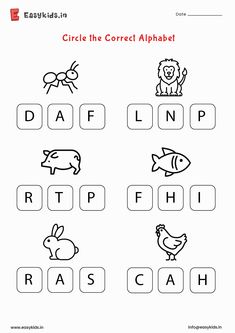 worksheet for children to learn the correct words