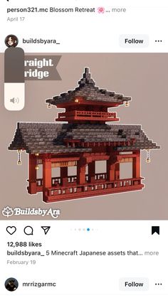 an image of a building made out of legos on the app store's facebook page