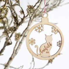 Personalised Cat Wood Christmas tree decoration | hardtofind. Christmas craft ideas #christmascraftideas Christmas craft idea #christmascraftidea #christmas #craft #idea merry christmas #merrychristmas 17.831