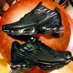 Nike Air Max Plus 3 In Black And Still In Real Good Condition, You Can Pay $170+ In Stores. Letting Them Go For $125 Firm. Mens Size 8, Women’s Size 9.5. Nike Air Max Plus 3, Letting Them Go, Size 8 Women, Nike Air Max Plus, Air Max Plus, Black Nikes, Air Max, Nike Air Max, Nike Men