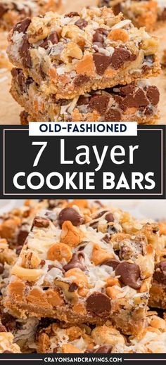 Old-Fashioned 7 Layer Cookie Bars. Layered Cookies Bars, Butterscotch Chipits Recipes, 7 Layer Bars Without Coconut, 7 Layer Coconut Magic Bars, 3 Layer Bars, 7 Layer Cookie Bars Recipes, Coconut Bars With Chocolate Chips, Bars With Butterscotch Chips, Club Cracker Caramel Bars