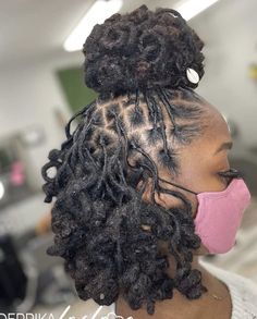 Starter Dreads, Female Loc Styles, Twists Locs, Loc Appreciation, Locs Journey, Short Dreadlocks Styles, Dreads Styles For Women, Natural Locs, Dread Styles