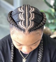 2 Cornrows, Boy Braids Hairstyles, Men Braids, Two Braid Hairstyles, Haircut Styles For Women, Braids For Boys, Short Haircut Styles, Feed In Braids Hairstyles, African Hair Braiding Styles