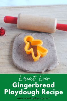 an easy recipe for gingerbread playdough