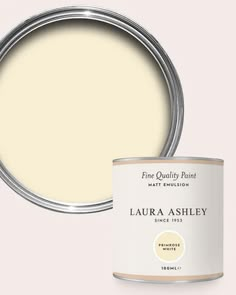 Primrose White Paint Cream Bedroom Paint, Creamy White Paint Colors, Lowes Paint Colors, Creamy White Paint, House Paint Palette, Laura Ashley Paint, Tuscan Colors, Home Color Schemes