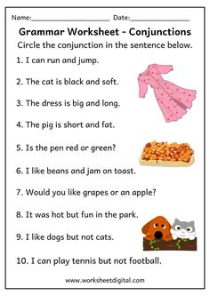 an english worksheet with pictures of animals and food