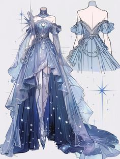 the dress is designed to look like it has stars on its shoulders and long sleeves