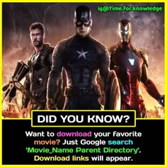 an advertisement for the movie's captain america and iron man, with caption in spanish