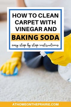 how to clean carpet with vinegar and baking soda