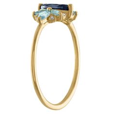 Complement your elegant style with this Tiara 10k Gold Blue Topaz & Diamond Accent Ring. Click on this JEWELRY & WATCHES GUIDE to learn about fit, styles, materials and more! Complement your elegant style with this Tiara 10k Gold Blue Topaz & Diamond Accent Ring. Click on this JEWELRY & WATCHES GUIDE to learn about fit, styles, materials and more! FEATURES Width: 7.5 mm Nickel free Metal: 10k gold Finish: polished Packaging: boxedSTONE DETAILS Stone type: Swiss blue topaz, London blue topaz Tota Marquise Setting, Swiss Blue Topaz, Blue Topaz Ring, London Blue Topaz, London Blue, Topaz Ring, 10k Gold, Elegant Style, Gold Finish