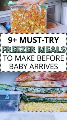 freezer meals to make before baby arrives