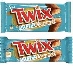 two twin salted caramel candy bars