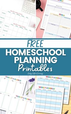 the free homeschool planning printables for kids