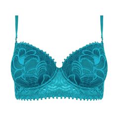 Padded bra lace HUIT Bijoux Padded Bras, Lace Bra, Bra, Turquoise, Lace