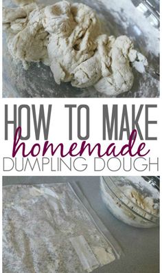 how to make homemade dumpling dough