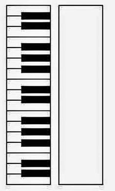 an open book with black and white piano keys on the front, back and sides