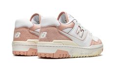 The Women’s New Balance 550 “Pink Sand” is a women’s-exclusive colorway of the retro basketball and lifestyle shoe with a two-tone, white-and-pink appearance.  The New Balance 550 was brought back by Aimé Leon Dore in 2020 when the New York based clothing company’s founder and lead designer Teddy Santis discovered the shoe in New Balance’s archives.  Here, the “Pink Sand” updates its vintage design with a white leather upper with Pink Sand-colored leather and suede overlays.  A white “N” logo wi New Balance 550 Pink, New Balance Aime Leon Dore, New Balance 550 White, Sand Shoes, Adidas Sl 72, Pink Sea Salt, New Balance Womens, Balance 550, Sand Sea