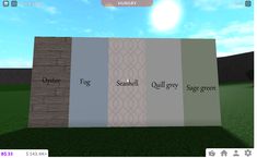 Bloxburg Bedroom Color Schemes, Colour Scheme Bloxburg, Bloxburg Town Color Schemes, Bloxburg House Colour Pallete, Bloc Burg Color Codes, Bloxburg Color Combos, Color Scheme Bloxburg, Bloxbrug Colors Code