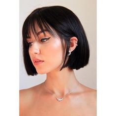 Cute Hairstyles for Short Straight Hair Short Straight Hairstyles With Bangs, Straight Hairstyles With Bangs, Short Straight Hairstyles, Short Black Hair, Black Bob, Straight Wigs, Bangs Short, Brown Fall, Nails 2021