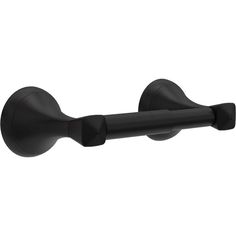 an image of a black toilet roll holder