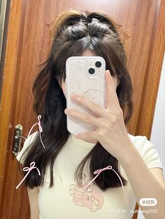 Japan Aesthetic, Hair Up Styles, Hair Design, Easy Hairstyles For Long Hair, Curtain Bangs, Hairstyles Haircuts, Photoshoot Poses, About Hair