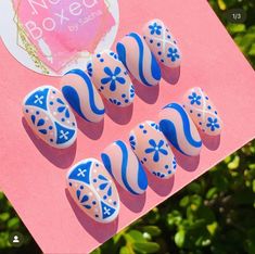 Complicated Nail Designs, Rave Nails, Diy Nails Easy, Urban Nails, Disney Acrylic Nails, Ideas Uñas, Luxury Press On Nails, May Nails