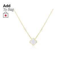 in stock Elegant Gold Chain Necklace For Gift, Luxury White Jewelry With Gold Chain, Elegant Flower Pendant Jewelry With Polished Finish, White Necklaces With Gold Chain For Formal Occasions, Elegant White Necklace With Polished Finish, Formal White Necklaces With Gold Chain, White Gold Chain Necklace For Formal Occasions, Elegant Necklaces With Flower Pendant And Polished Finish, Elegant Flower Pendant Necklace, Tarnish Resistant