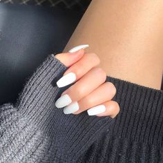 24pcs nails Porcelain white matte nailslong coffin Etsy White Coffin Nails, Fake Nails Long, Nagel Tips, Costume Ball, White Acrylic Nails, Nail Art Set, Best Nail Polish, Round Nails