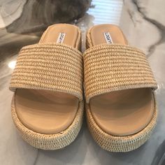 About An Inch Tall Never Worn Tan Brown, Platform Sandals, Women Shoes, Sandals, Women Shopping, Color