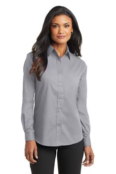 #ad Premium Quality CLOSEOUT Port Authority? Ladies Long Sleeve Value Poplin Shirt. L632, Fashion Tops Womens Work Shirt, Pullover Sweater Men, Port Authority, Womens Long Sleeve Shirts, Pullover Sweater Women, Poplin Shirt, Work Shirts, Fashion Tops, Pullover Sweaters