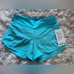 Nwt! Mr Size 4. 4 Inch In Electric Turquoise Lululemon Outfit Fashion, Lululemon Outfit, Summer Ideas, Summer Clothes, Athletic Shorts