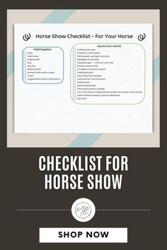 Ensure a smooth experience at horse shows with our comprehensive parent checklist!  From packing snacks to offering moral support, be ready to cheer on your equestrian star. Horse Show Parent Checklist | 
Essential Guide for Horse Show Parents | 
Supporting Riders Checklist for Parents | 
Horse Show Parenting Essentials | 
Parental Support Guide for Equestrian Events | 
Horse Show Support Checklist for Parents | Moral Support, Antibacterial Soap, Ice Bag, Ice Pack