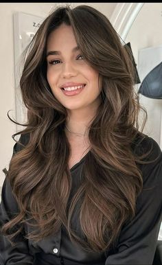 Glam Seamless, Haircuts For Long Hair With Layers, Hair Inspiration Long, Brunette Balayage Hair, Long Layered Haircuts, Blowout Hair