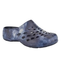 Travelclog Slip-On Mules - Easy Spirit Dark Blue Tie Dye, Denim Tie Dye, Dark Blue Tie, Denim Tie, Easy Spirit Shoes, Clogs And Mules, Women's Clogs, Easy Spirit, Product Video