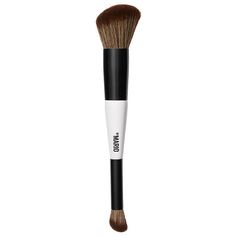 What it is: An innovative dual-ended brush that effortlessly blends all cream complexion products.Brush Formulation: CreamBrush Coverage: Buildable Brush Handle Length: 4.33 inchesBristle Type: Synthetic and Natural BlendWhat Else You Need to Know: This multiuse brush perfectly applies and blends cream complexion makeup products, including foundation, concealer, blush, bronzer, contour, and highlighter, for the most flawless, even finish. It features the highest-quality patent-pending bristles, F1 Makeup, Contour And Blush, Makeup By Mario, Bronzer Brush, Beauty Brushes, Face Makeup Brush, Sephora Beauty, Contour Brush, Shop Makeup