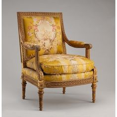 Armchair from Louis XVIs Salon des Jeux at Saint Cloud Poster Print by Maker: Georges Jacob (18 x 24) Image 1 Louis Xvi Furniture, French Chairs, Antique Chairs, Beautiful Chair, French Furniture, French Decor, Louis Xvi, Classic Furniture, Beautiful Furniture