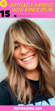 Butterfly Haircut with Bangs: 15 Trendy Ideas for a Playful and Chic Look Waterfall Waves Hair, Short Hair Elegant Hairstyles, Butterfly Haircut With Bangs, Hairstyle For Party, Party Hairstyle, Twist Hairstyle, Butterfly Haircut, Asymmetrical Haircut, Haircut With Bangs