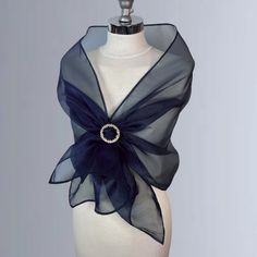 A very elegant organza shawl for your wedding party or evening dress. Made of light organza, slightly sparkles on the sun or light. Color: navy blue - on the video " blue green"   ( other colors are available ) Size : 170 cm x 48 cm approx   You can use it as a wrap, shawl or stola. WE have matching bags in our Etsy Shop! WE accept credit cards! Shawl For Formal Dress, Tulle Shawl, Events Planning, Evening Shawls, Bridal Shawl, Wedding Shawl, Wedding Wraps, Wrap Shawl, Mothers Dresses