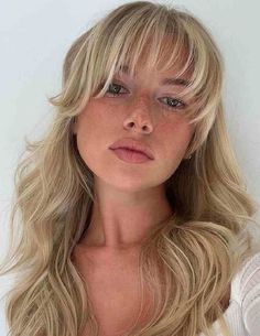 Long Haircuts With Bangs, Blonde Lowlights, Blonde Bangs, Blonde Hair With Bangs, Bangs For Round Face, Looks Pinterest, Bangs With Medium Hair, Blonde Hair Inspiration