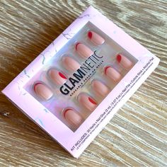 Glamnetic Press On Nail Set~ New Unopened. Hot Dot Design In Short Round/Oval, Super Fun And Perfect For Easy Natural Flair. A Nude Natural Nail With Simple Red Pops Of Color. Set Comes With Multiple Sizes To Fit Any Hand | Alcohol Cleansing Pad | Nail Glue | Nail File Finish And Color: Glossy, Red And Pink/Nude Opacity: Opaque And Made Thinner At Base Of Nail Thickness: 0.6mm Reusable, Each Wear Lasts Up To 2 Weeks Waterproof And Customizable Vegan & Cruelty-Free Nail Set Short, Nail Thickness, Cleansing Pads, Dots Design, Nail Glue, Nail File, Glue On Nails, Color Set, Natural Nails