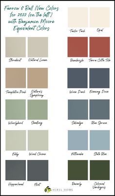 the different shades of paint that are available in this color scheme for furniture and home decor